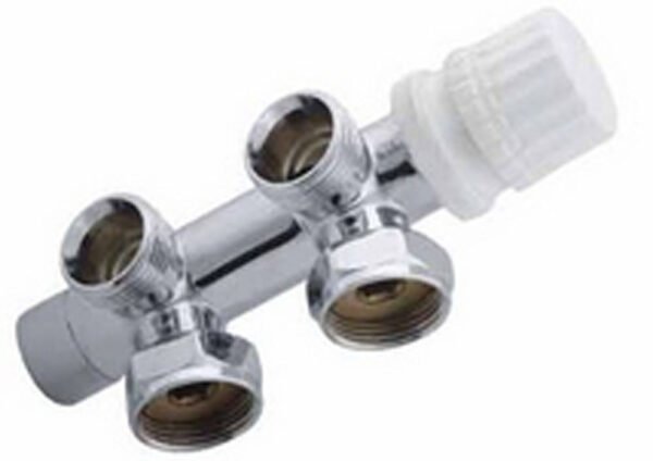 Thermostatisch onderblok haaks rechts 3/4″ chroom - Radiatoraansluitsets | Lapy