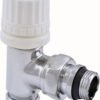 Thermostatisch voorbereid radiatorventiel haaks 1/2″ x 15 mm chroom - Radiatoraansluitsets | Lapy