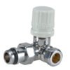 Thermostatisch voorbereid radiatorventiel haaks links 1/2″ x 15 mm chroom - Radiatoraansluitsets | Lapy