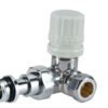 Thermostatisch voorbereid radiatorventiel haaks links 1/2″ x 15 mm chroom - Radiatoraansluitsets | Lapy