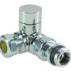 Thermostatisch voorbereid radiatorventiel haaks verkeerd 1/2″ x 15 mm chroom - Radiatoraansluitsets | Lapy