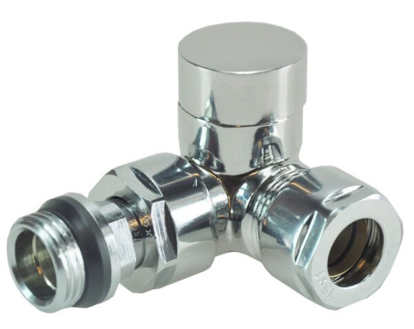 Thermostatisch voorbereid radiatorventiel haaks verkeerd 1/2″ x 15 mm chroom - Radiatoraansluitsets | Lapy