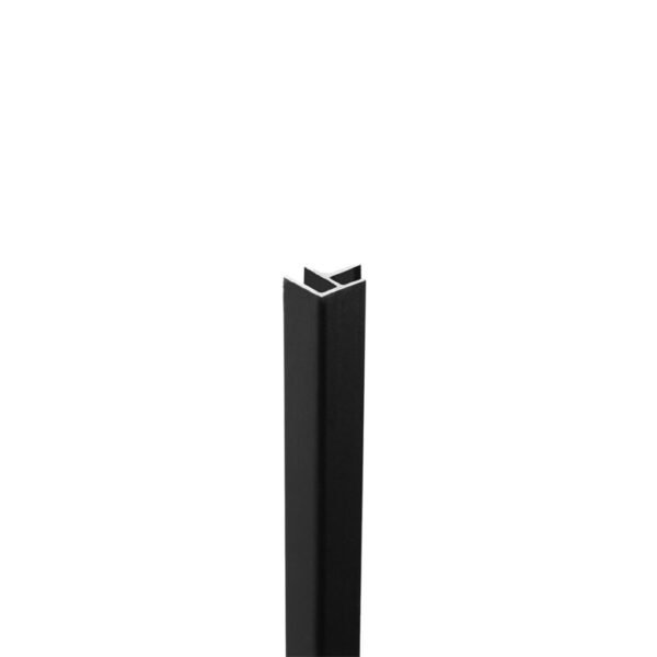 Binnen- en buitenhoekprofiel zwart pvc wand - Wandpanelen | Lapy