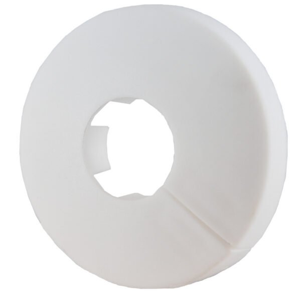 Klemrozet rond 16 mm wit
