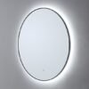 Ronde spiegel Mat Zwart met LED verlichting, 3 kleur instelbaar & dimbaar 80 incl. spiegelverwarming | Lapy