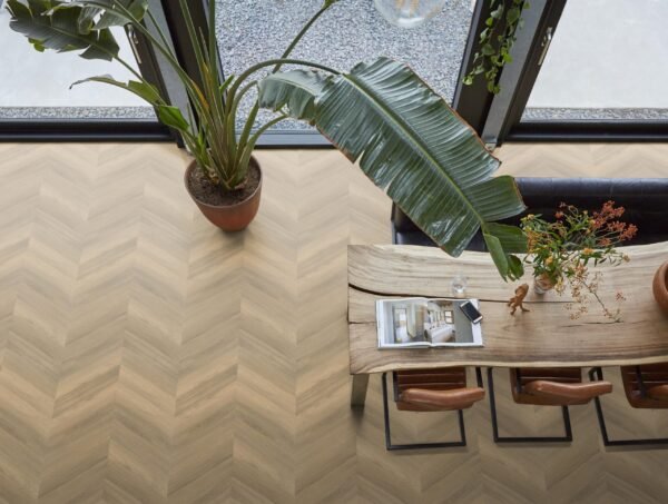 YUP Paddington Chevron dryback natural - PVC Vloeren | Lapy