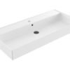 Wastafel Edge Keramiek Glans Wit 100 - Wastafels 100 cm | Lapy