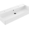Wastafel Edge Keramiek Glans Wit 100 - Wastafels 100 cm | Lapy