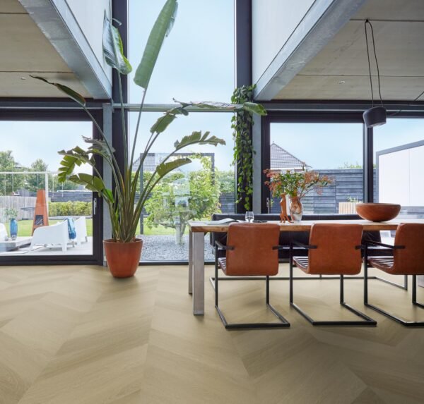 YUP Fulham chevron dryback warm oak - PVC Vloeren | Lapy