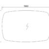 Spiegel element Mat Zwart met LED verlichting, 3 kleur instelbaar & dimbaar 100 incl. spiegelverwarming | Lapy