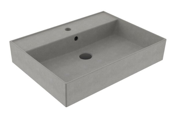Wastafel Edge Keramiek Warm Beton 60