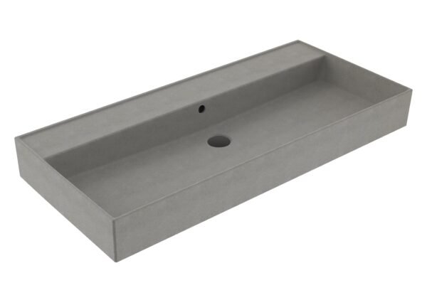 Wastafel Edge Keramiek Warm Beton 100 - Wastafels 100 cm | Lapy
