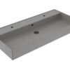 Wastafel Edge Keramiek Warm Beton 100 - Wastafels 100 cm | Lapy