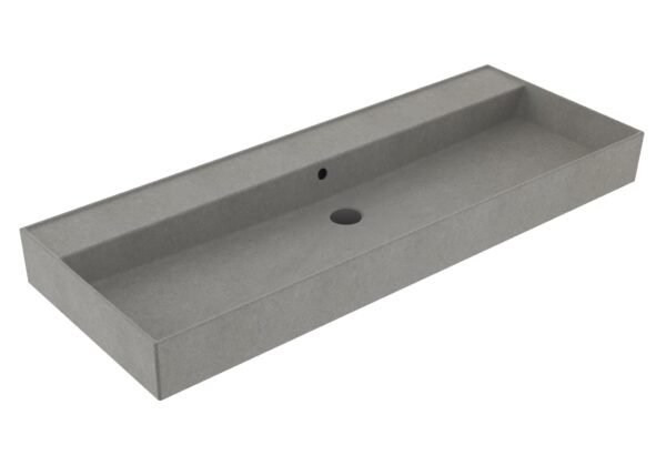 Wastafel Edge Keramiek Warm Beton 120 enkele wasbak - Wastafels 120 cm | Lapy