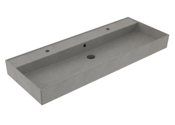 Wastafel Edge Keramiek Warm Beton 120 enkele wasbak - Wastafels 120 cm | Lapy
