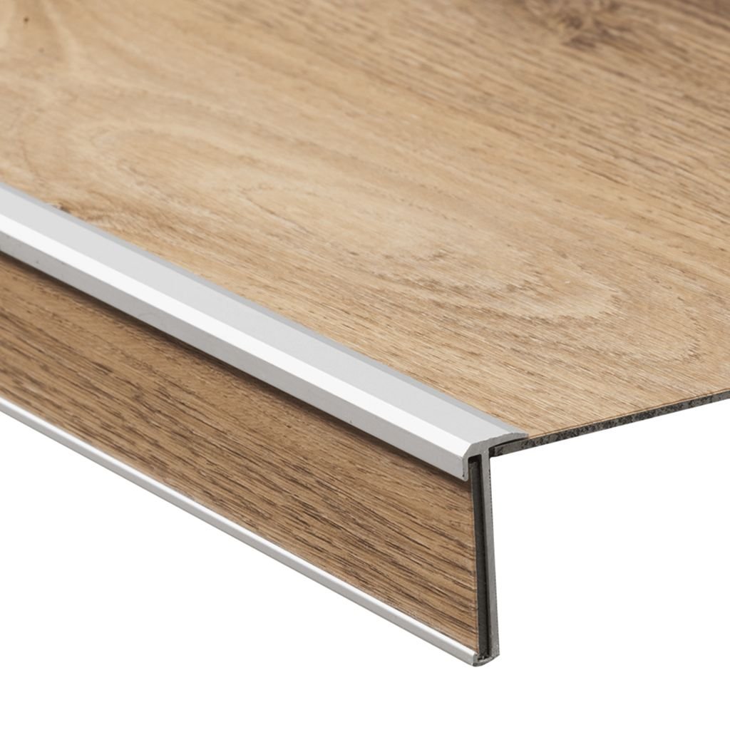 Co-pro trapprofiel pvc zilver