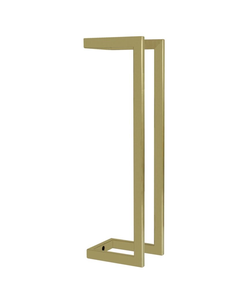 Toiletrolhouder staal Goud Geborsteld 45x10x13 cm