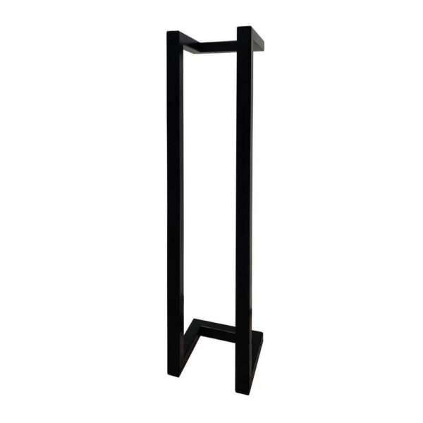 Toiletrolhouder staal Mat Zwart 45x10x13 cm