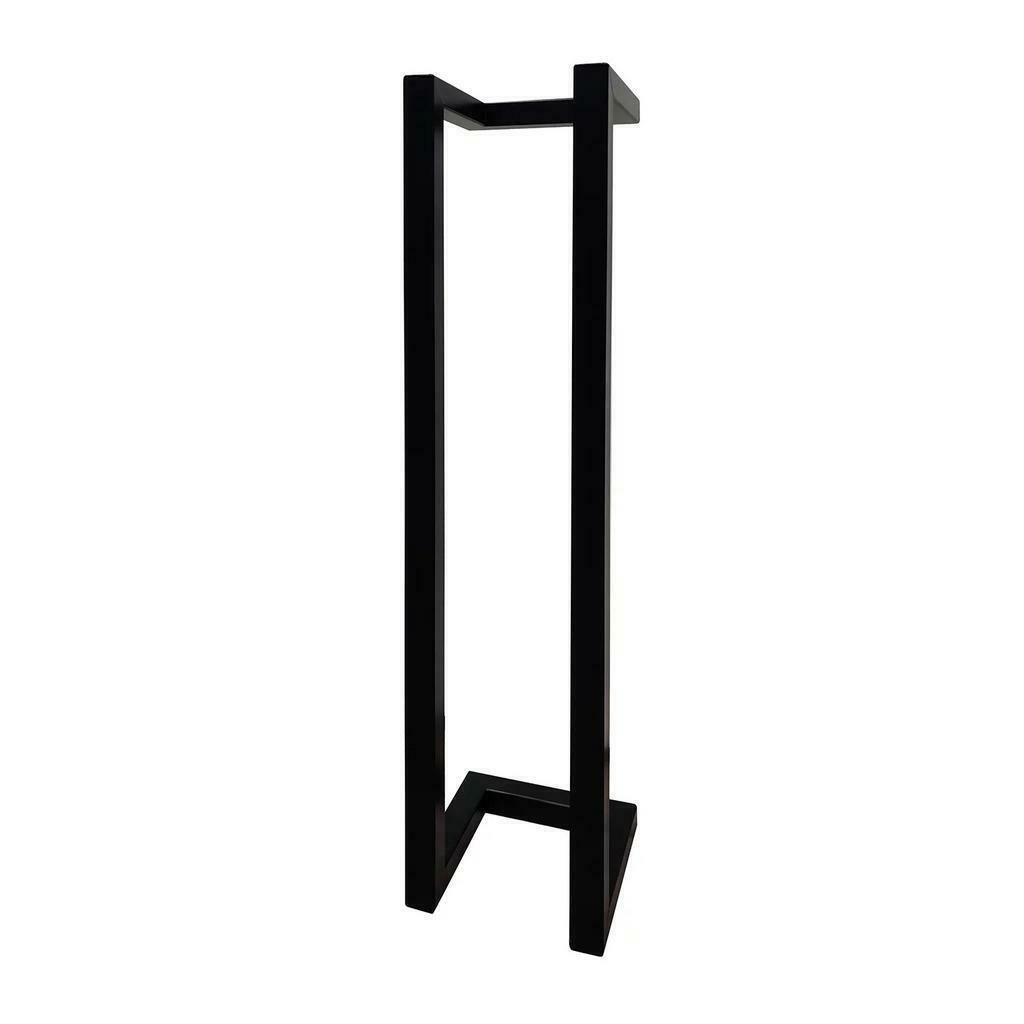 Toiletrolhouder staal Mat Zwart 45x10x13 cm
