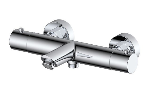 Badmengkraan thermostatisch rond Chroom