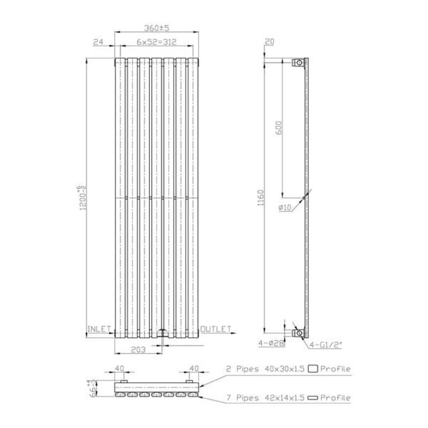 Radiator Idella Chroom 120×36 cm OP = OP - Radiator Uitverkoop | Lapy