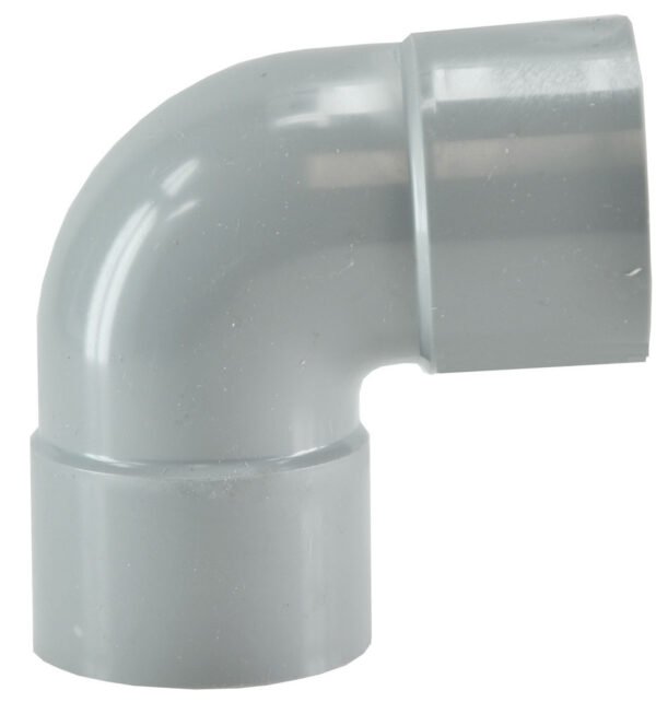 Afvoerbocht dubbele mof 40 mm 90 graden PVC