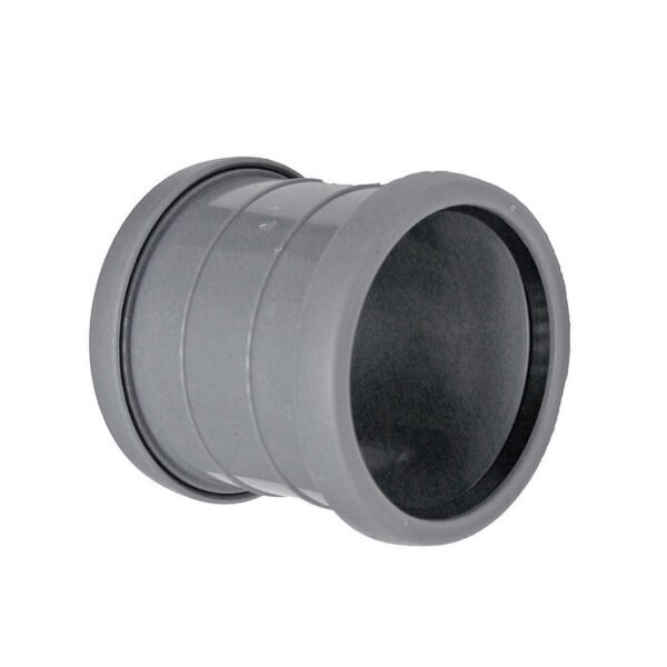 Overschuifmof dubbele manchet 40 mm PVC - PVC hulpstukken | Lapy