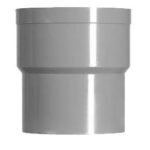 HWA verbindingsstuk mof 80 mm x verjongde spie 80 mm PVC - Hemelwaterafvoer | Lapy