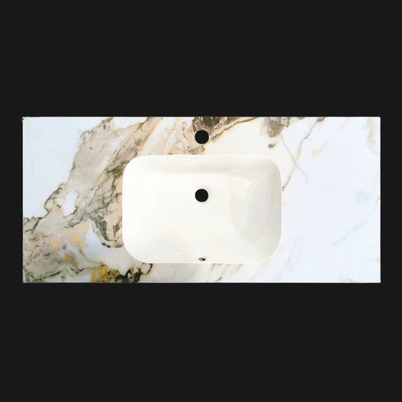 Wastafel Marble Ceramic Calacatta 80