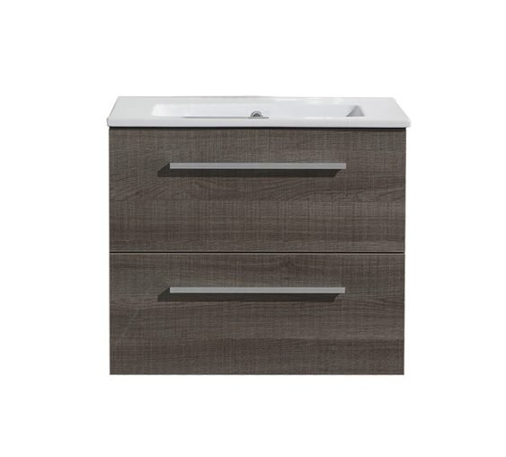 Badmeubelset met greep aluminium 60 Kentucky Oak zonder spiegel OP = OP