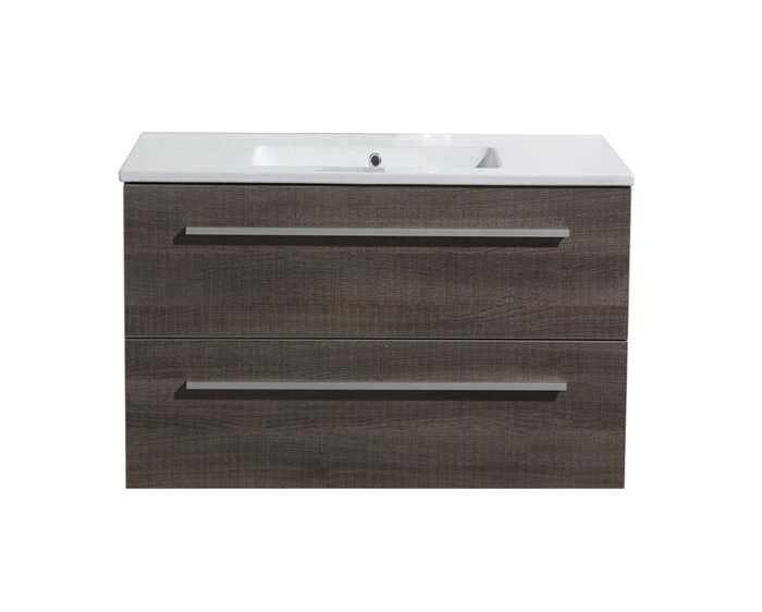 Badmeubelset met greep aluminium 80 Kentucky Oak zonder spiegel OP = OP