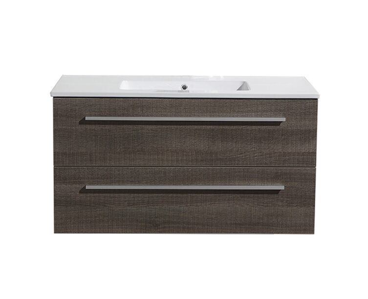 Badmeubelset met greep aluminium 100 Kentucky Oak zonder spiegel OP = OP