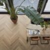 YUP XL Greenford herringbone dryback light brown - PVC Vloeren | Lapy