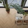 YUP Leyton herringbone dryback warm oak - PVC Vloeren | Lapy
