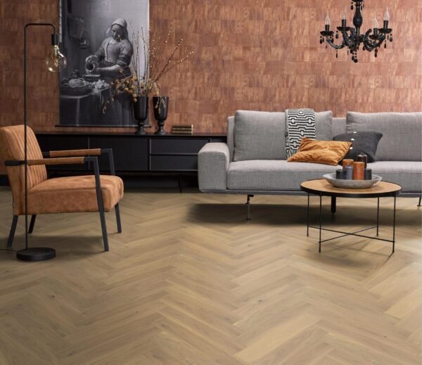 Encino visgraat rustiek creme - Parket | Lapy