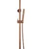 Doucheset thermostatisch (in hoogte verstelbaar) rond Brons douchekop 30 cm - Doucheset opbouw | Lapy
