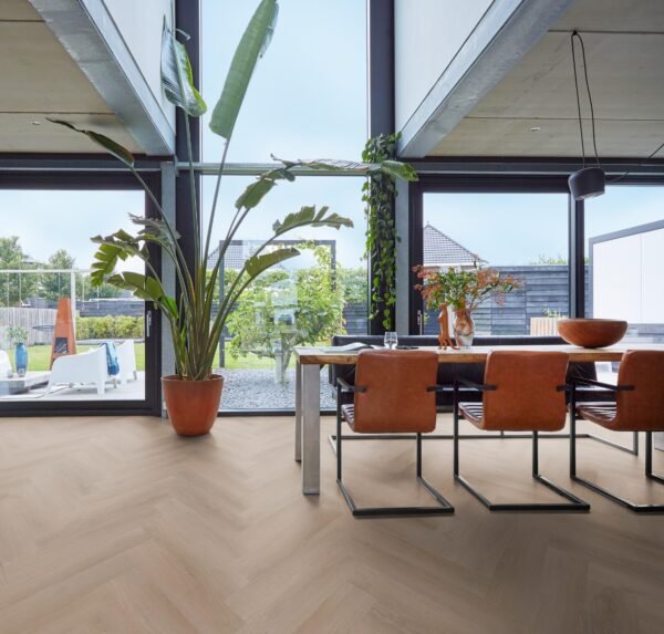 YUP Merton herringbone dryback dark oak - PVC Vloeren | Lapy