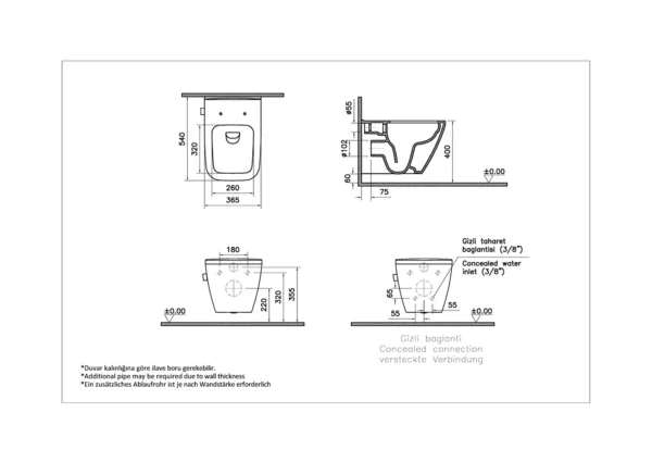 Vitra integra square met Bidet met softclose zitting - Wandclosets | Lapy