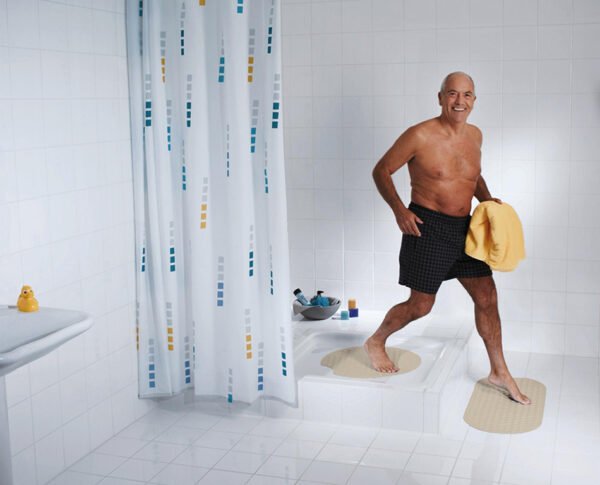 Ridder Tecnoplus antislip mat douche rond 55 cm wit - Comfort & safety accessoires | Lapy