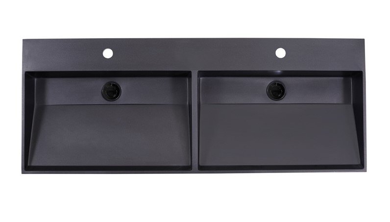 Wastafel Quartz Trend 140 dubbele wasbak