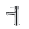 Wastafelmengkraan Mia Chroom met geribbeld knop - Kranen met geribbeld knop Chroom | Lapy