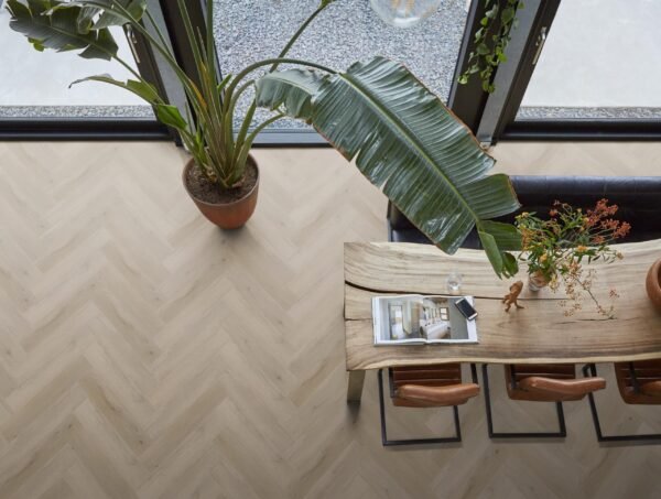YUP Leyton herringbone dryback light oak - PVC Vloeren | Lapy