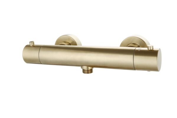 Douchemengkraan thermostatisch rond Goud Geborsteld