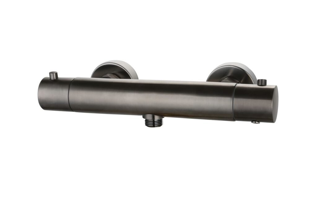Douchemengkraan thermostatisch rond Gun Metal