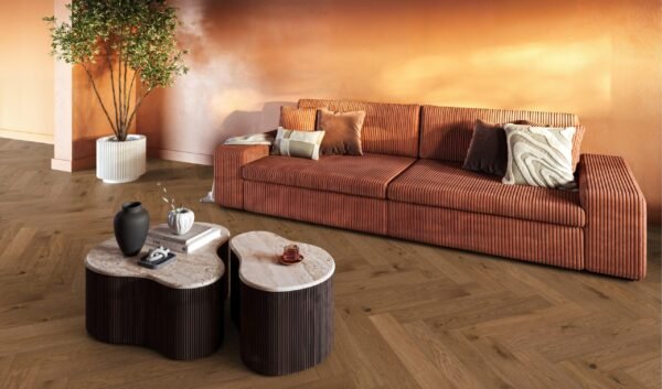 Encino visgraat rustiek cognac - Parket | Lapy