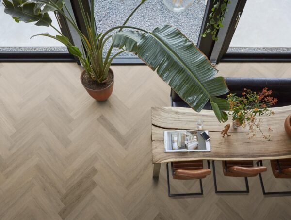 YUP Sutton herringbone dryback smoky - PVC Vloeren | Lapy