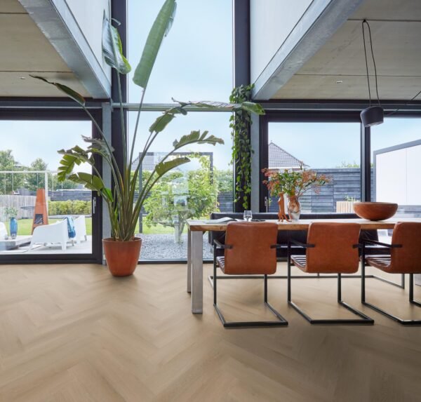 YUP Merton herringbone dryback natural oak - PVC Vloeren | Lapy