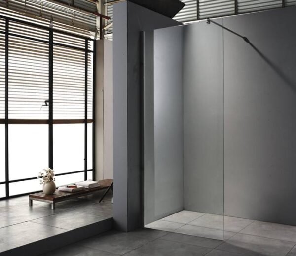 Walk in douchewand met profiel 8 mm veiligheidsglas met Nano coating 90