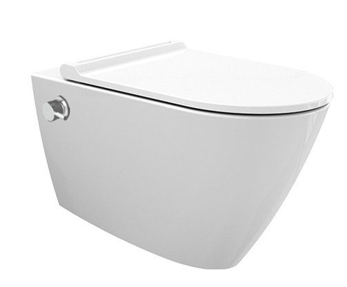 WC Alesta Wit glans met Bidet incl softclose zitting