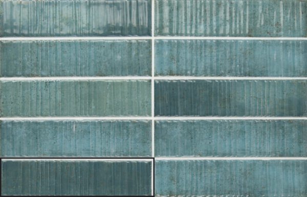 Ecstasy Groove Turquoise - Wandtegels Metaallook | Lapy